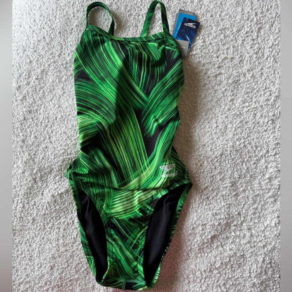 NWT Speedo Endurance+ Turbo Stroke Flyback Swimsuit Size 26